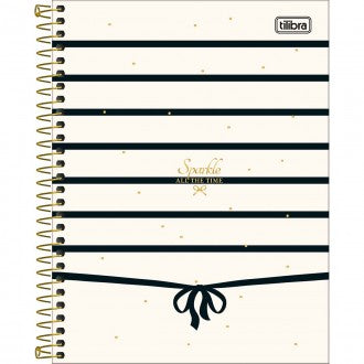 Elegant Striped Spiral Notebook – Premium Hardcover Journal for School, Work & Daily Planning